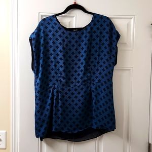 Cabi short sleeve blouse , teal size L